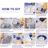 DIY Jewelry Kits, with Silicone Molds, Plastic Transfer Pipettes & Measuring Cup, Latex Finger Cots, White, Molds: 3pcs/set - CRASPIRE