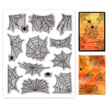 Rubber Clear Stamps, for Card Making Decoration DIY Scrapbooking, Spider Web, 22x18x0.8cm