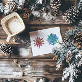 Custom Summer Theme PVC Plastic Clear Stamps, for DIY Scrapbooking, Photo Album Decorative, Cards Making, Snowflake, 160x110mm