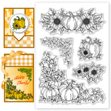 Pumpkin Flower Clear Stamps