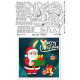 Christmas Santa Claus Carbon Steel Cutting Dies Stencils, for DIY Scrapbooking, Photo Album, Decorative Embossing Paper Card, Santa Claus, 196x132x0.8mm