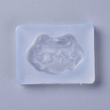 Resin Casting Molds, For UV Resin, Epoxy Resin Jewelry Making, Longevity Lock, White, 42x56x9mm, hole: 3mm, Longevity Lock: 29x44mm