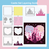 Castle Cutting Dies, 3pcs/set