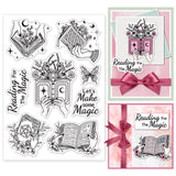 Globleland Custom PVC Plastic Clear Stamps, for DIY Scrapbooking, Photo Album Decorative, Cards Making, Book, 160x110x3mm