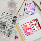Heart Film Frame Clear Stamps