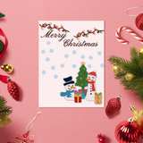 Globleland Christmas Carbon Steel Cutting Dies Stencils, for DIY Scrapbooking, Photo Album, Decorative Embossing Paper Card, Stainless Steel Color, Snowman, 102~124x95~134x0.8mm, 3pcs/set