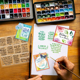 Globleland PVC Plastic Stamps, for DIY Scrapbooking, Photo Album Decorative, Cards Making, Stamp Sheets, Film Frame, Word, 15x15cm