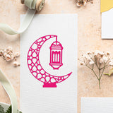 Globleland Ramadan & Eid Mubarak Theme Carbon Steel Cutting Dies Stencils, for DIY Scrapbooking, Photo Album, Decorative Embossing Paper Card, Stainless Steel Color, Moon Pattern, 109~147x167~177x0.8mm, 3pcs/set