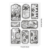 Globleland Custom PVC Plastic Clear Stamps, for DIY Scrapbooking, Photo Album Decorative, Cards Making, Others, 160x110x3mm