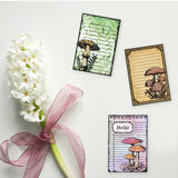 Globleland PVC Stamps, for DIY Scrapbooking, Photo Album Decorative, Cards Making, Stamp Sheets, Film Frame, Mushroom, 21x14.8x0.3cm