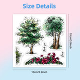 Globleland PVC Sakura Stamp, for DIY Scrapbooking, Tree, 100x100mm