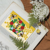 Globleland Hive Theme Carbon Steel Cutting Dies Stencils, for DIY Scrapbooking, Photo Album, Decorative Embossing Paper Card, Stainless Steel Color, Hexagon, 87~96x130~157x0.8mm, 2pcs/set