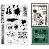 Globleland Background, Stains Clear Silicone Stamp Seal for Card Making Decoration and DIY Scrapbooking