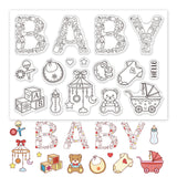 Globleland Baby Toys, Baby Clear Silicone Stamp Seal for Card Making Decoration and DIY Scrapbooking