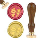 Ice Cream Popsicles Wood Handle Wax Seal Stamp