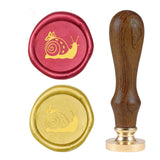Butterfly Snail Wood Handle Wax Seal Stamp