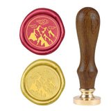 Cloud and Mountain Wood Handle Wax Seal Stamp