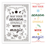 Globleland Shining Magic Four Seasons Clear Stamps Silicone Stamp Seal for Card Making Decoration and DIY Scrapbooking