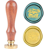 Sailboat Wood Handle Wax Seal Stamp