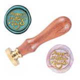Happy Father's Day Wood Handle Wax Seal Stamp