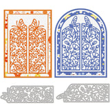 Globleland 2pcs Butterfly Frame, Dragonfly Frame Carbon Steel Cutting Dies Stencils, for DIY Scrapbooking/Photo Album, Decorative Embossing DIY Paper Card