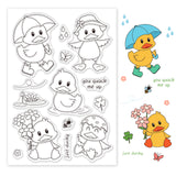 Duckling, Lotus, Swimming, Bee, Butterfly, Lucky Clear Silicone Stamp Seal for Card Making Decoration and DIY Scrapbooking