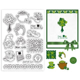 Globleland St. Patrick's Day Icons Clear Silicone Stamp Seal for Card Making Decoration and DIY Scrapbooking
