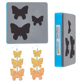 Globleland Cutting Dies Leather Butterfly Shape Steel Leather Cutting Dies Plastic Injection Mold Die Cut for DIY Scrapbooking Photo Album Embossing DIY Paper Card 4x4in