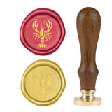 Lobster Wood Handle Wax Seal Stamp