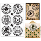 Globleland Happy St. Patrick's Day Clear Silicone Stamp Seal for Card Making Decoration and DIY Scrapbooking