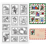 Globleland Christmas Elements, Winter Plants Clear Stamps Silicone Stamp Seal for Card Making Decoration and DIY Scrapbooking