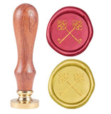 Key-3 Wood Handle Wax Seal Stamp