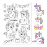 Unicorn Party Birthday Dreamy Clear Silicone Stamp Seal for Card Making Decoration and DIY Scrapbooking