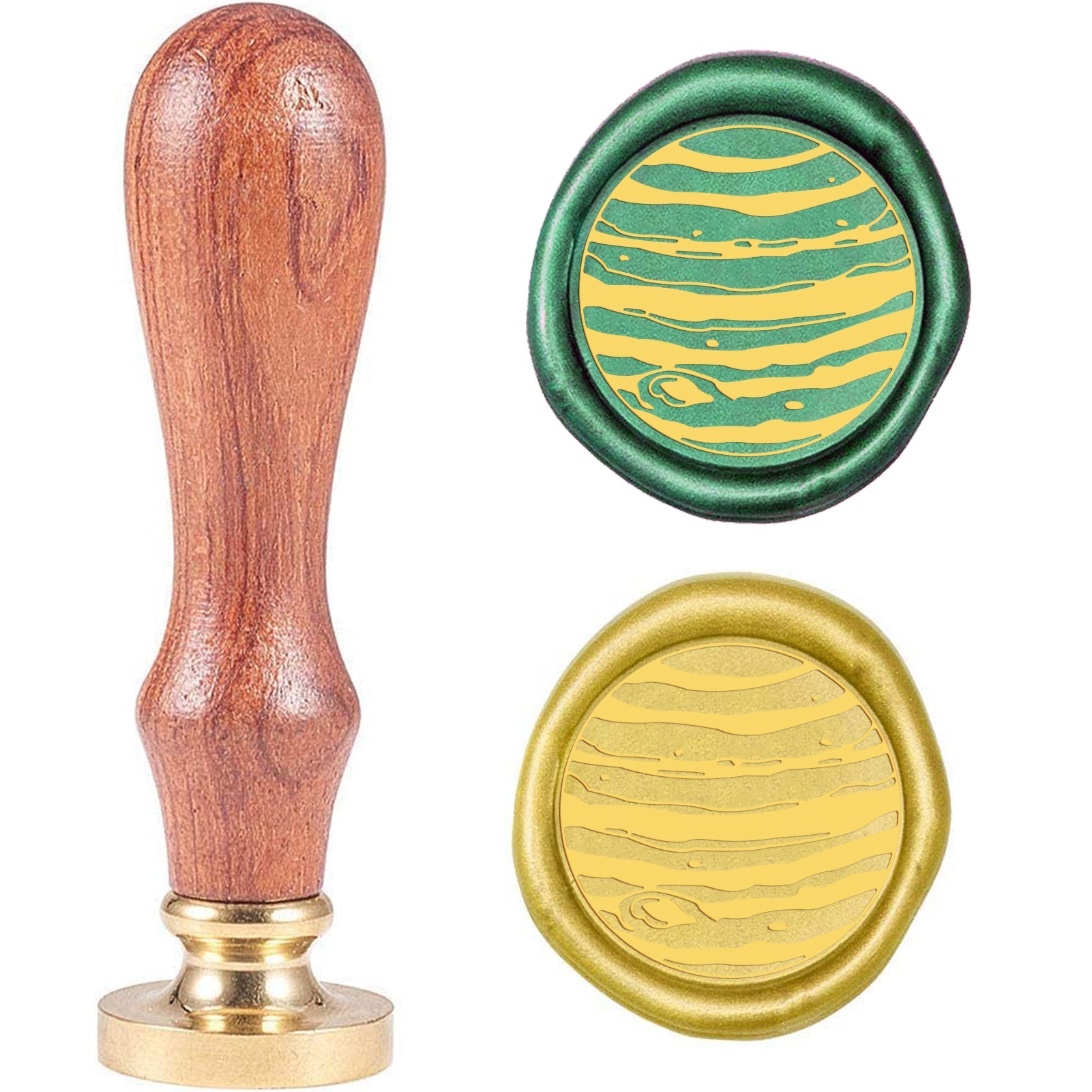Planet-3 Wood Handle Wax Seal Stamp