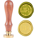 Monogram JR Wood Handle Wax Seal Stamp