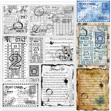 Vintage Label Clear Stamps