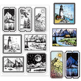 Globleland PVC Plastic Stamps, for DIY Scrapbooking, Photo Album Decorative, Cards Making, Stamp Sheets, Stamp Pattern, 160x110x3mm