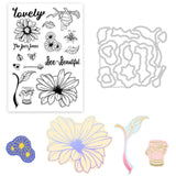 Globleland Daisy, Bee Silicone Stamp Seal for Card Making Decoration and DIY Scrapbooking