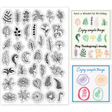 Globleland Plant, Icon, Everyday Icon Clear Stamps Seal for Card Making Decoration and DIY Scrapbooking