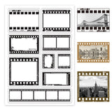 Globleland Film Frame Corner Clear Silicone Stamp Seal for Card Making Decoration and DIY Scrapbooking