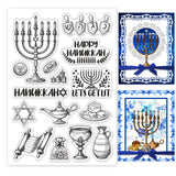 Globleland Hanukkah, Candles Clear Silicone Stamp Seal for Card Making Decoration and DIY Scrapbooking