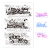 Train, Car, Postmark Clear Silicone Stamp Seal for Card Making Decoration and DIY Scrapbooking