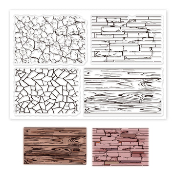 Wall Background Bricks Clear Stamps