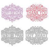 Globleland Lace Blessing Carbon Steel Cutting Dies Stencils, for DIY Scrapbooking/Photo Album, Decorative Embossing DIY Paper Card