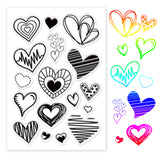 Globleland Love Graffiti Clear Silicone Stamp Seal for Card Making Decoration and DIY Scrapbooking