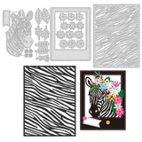 Globleland Zebra Carbon Steel Cutting Dies Stencils, for DIY Scrapbooking/Photo Album, Decorative Embossing DIY Paper Card