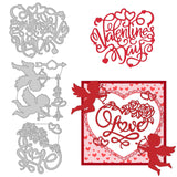 Globleland Valentine's Day, Cupid Carbon Steel Cutting Dies Stencils, for DIY Scrapbooking/Photo Album, Decorative Embossing DIY Paper Card