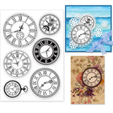 Clocks Gear Vintage Clear Silicone Stamp Seal for Card Making Decoration and DIY Scrapbooking