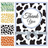 Globleland 4 Pieces Animal Pattern, Leopard, Giraffe, Zebra Hot Foil Plate, for DIY Scrapbooking, Photo Album Decorative, Cards Making, Stamp Sheets