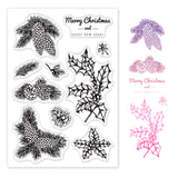 Pine Cones, Wolf Bones Silicone Stamp Seal for Card Making Decoration and DIY Scrapbooking